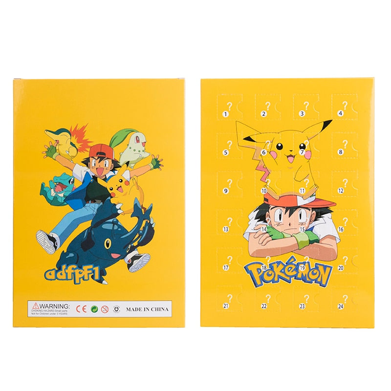 24 different Pokemon figures in box advent calendar