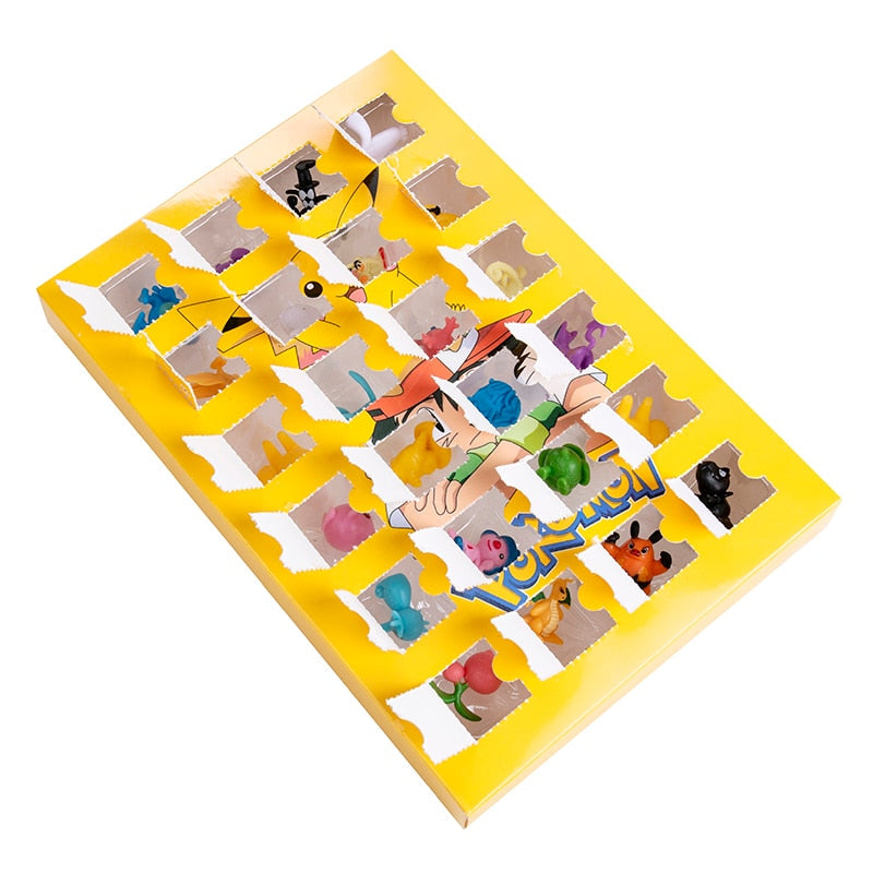 24 different Pokemon figures in box advent calendar