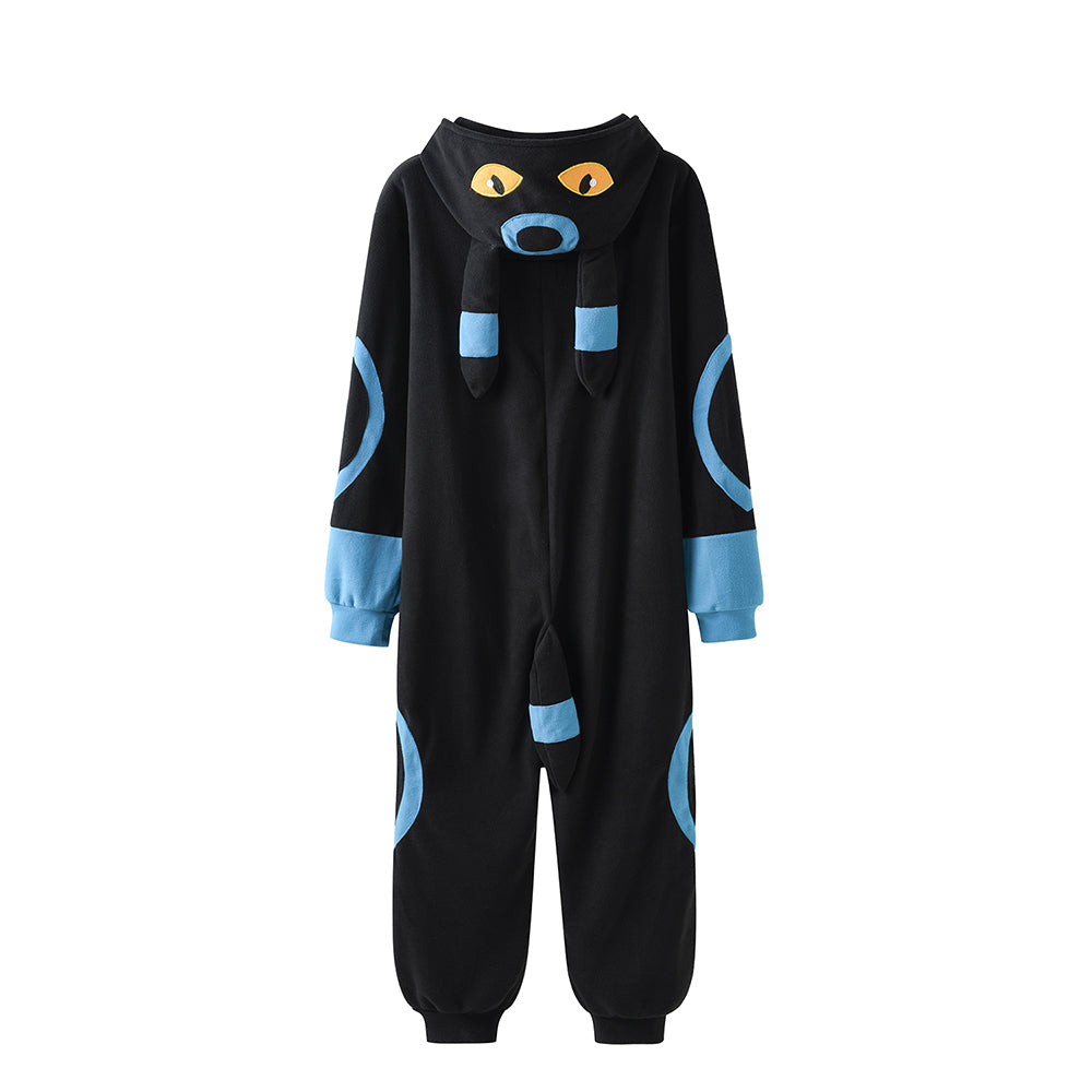 Fluffy Nachtara Umbreon onesie pajamas