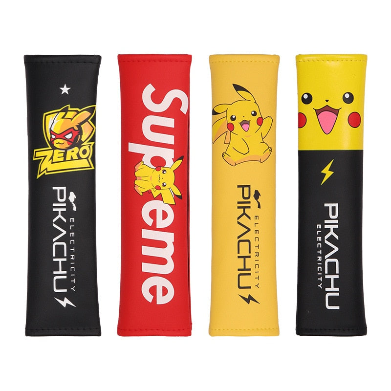Car seat belt cover in Pikachu or Pokemon design