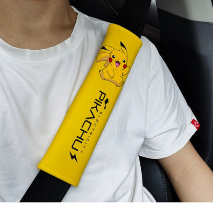 Car seat belt cover in Pikachu or Pokemon design
