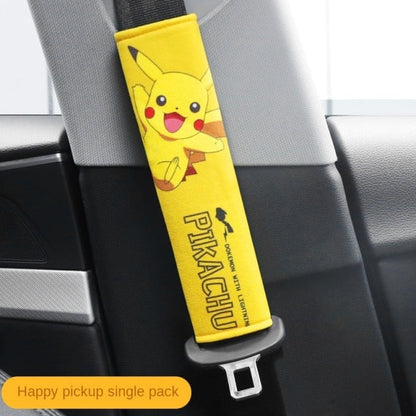 Car seat belt cover in Pikachu or Pokemon design