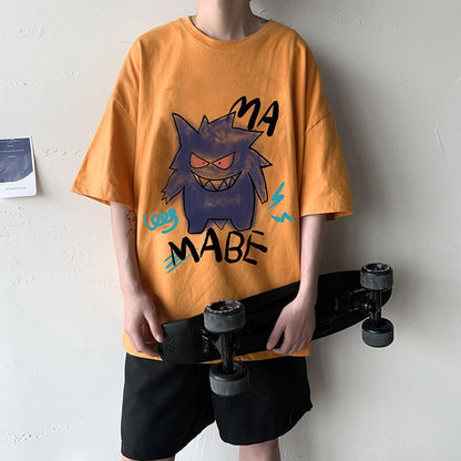 Cool oversize t-shirt with Pokémon Gengar print