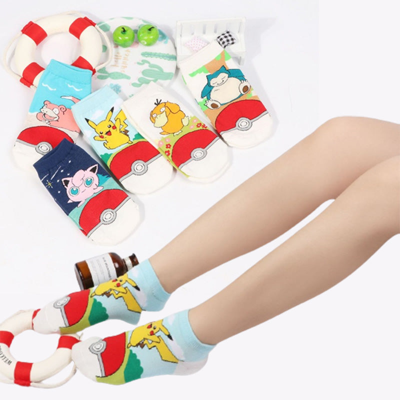 Colorful Pokémon socks, one size