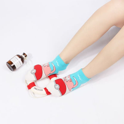 Colorful Pokémon socks, one size