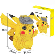 Detective Pikachu with hat 3D kit, 1400 bricks