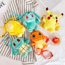 Bulbasaur Bulbasaur, Pikachu, Enton, Charmander Plush Small Bag Backpack
