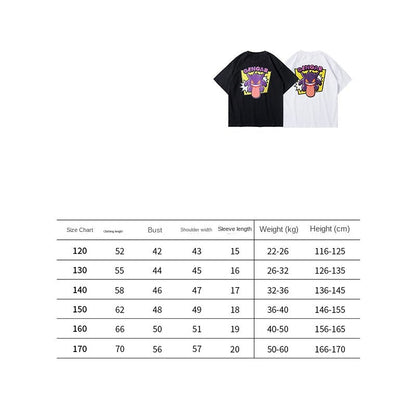 Cool Gengar summer t-shirt for kids