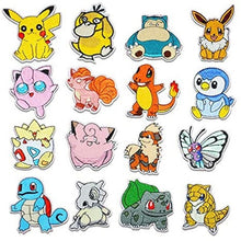 16 pcs. Pokemon fabric patches to sew on