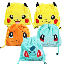 Charmander, Squirtle or Bulbasaur plush bag