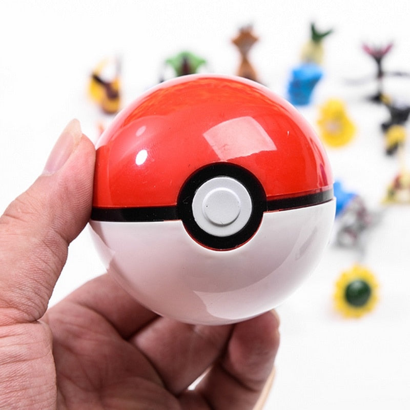1x pokeball (approx. 7cm) with figure - different pokeballs to choose from