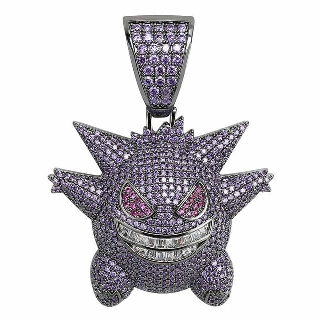 Gengar Pokemon Hip Hop Necklace