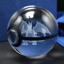 Charizard Glurak Crystal Pokemon Go Ball with 3D Effect