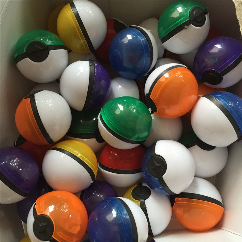 180 pokeballs / pokeballs (approx. 3.5cm) with figure and sticker
