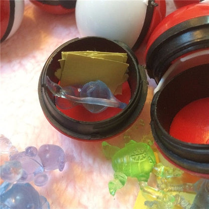 180 pokeballs / pokeballs (approx. 3.5cm) with figure and sticker