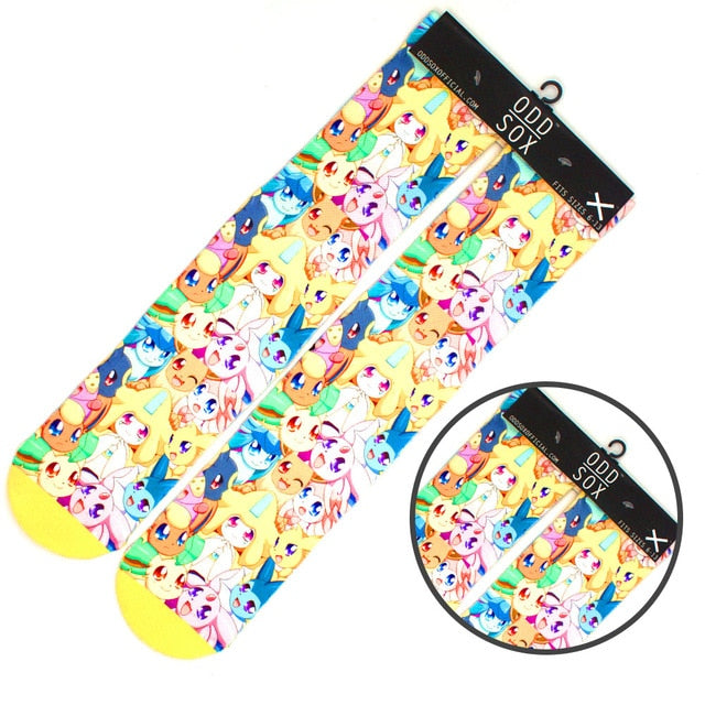 1 pair of Pokemon cotton socks (2 designs)