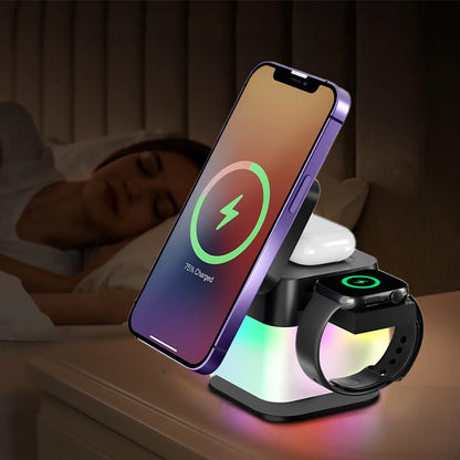QuantumDock 4 in 1 Wireless MagSafe Charger