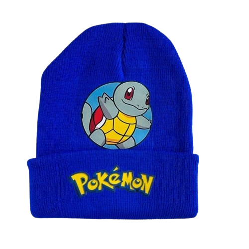 Colorful and warm winter hats with Pokemon motifs