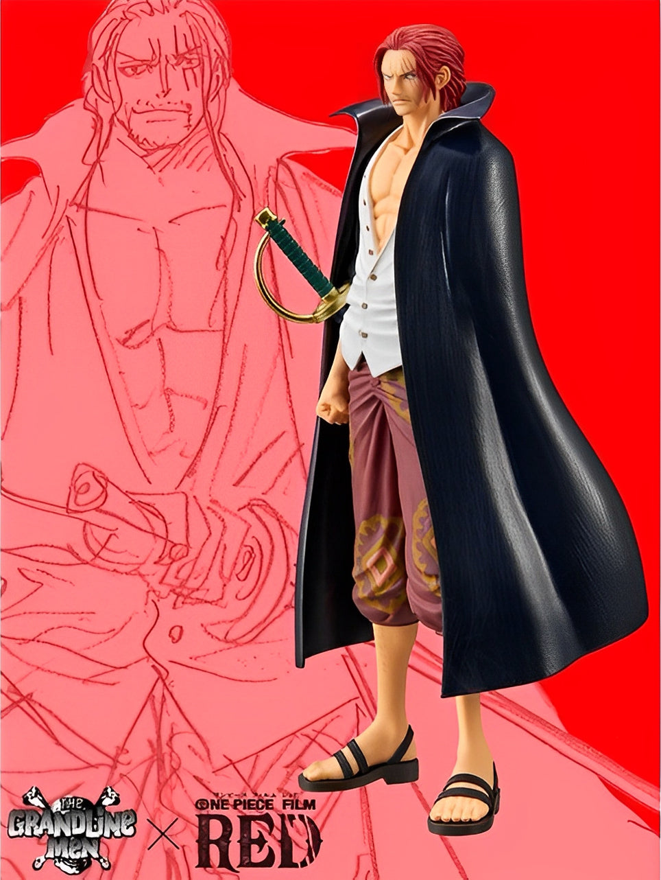 Figurine One Piece - Shanks DXF The Grandline Men Film Red Vol. 2