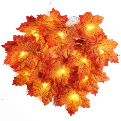 Mapelite Halloween Maple Leaf LED Light String