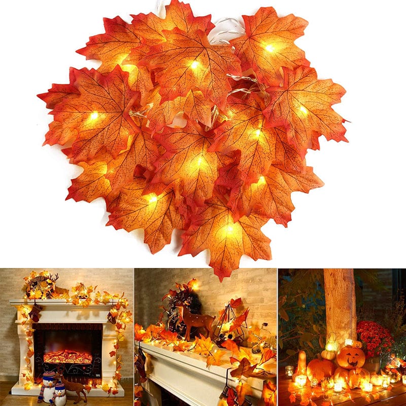 Mapelite Halloween Maple Leaf LED Light String
