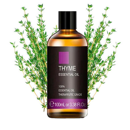 Thyme Essential Oil 100ml Natural Herbal Extract With Dropper