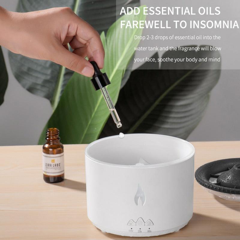 Volcanic Flame Aroma Diffuser – Quiet and Efficient Humidifier