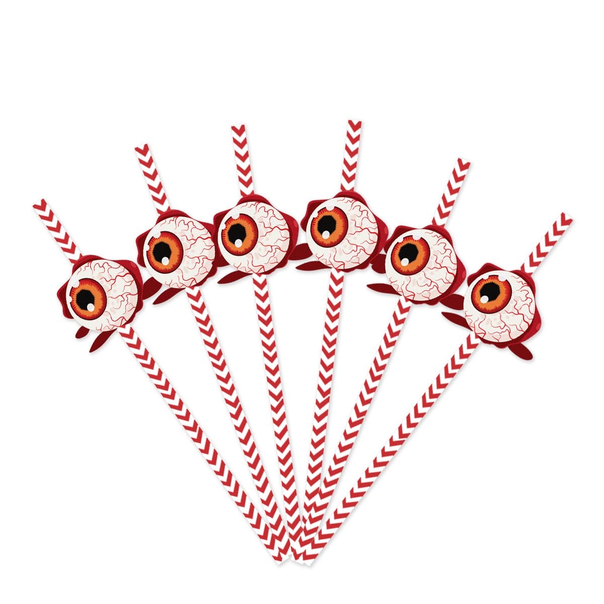 Sipcreep 24pc Halloween Horror Paper Straws