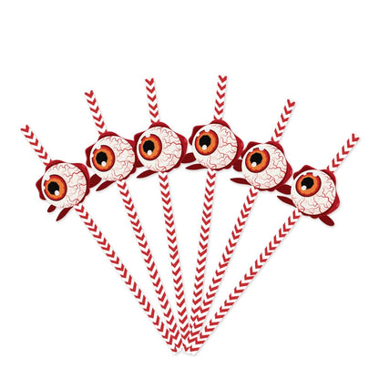 Sipcreep 24pc Halloween Horror Paper Straws