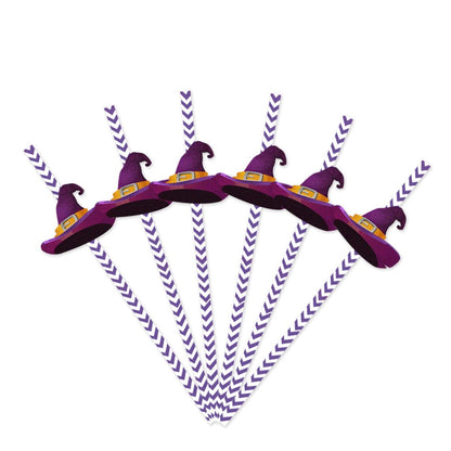Sipcreep 24pc Halloween Horror Paper Straws