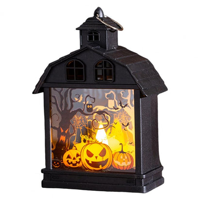 Illuminova Vintage Halloween Lantern with Flameless Candle – Set of 4