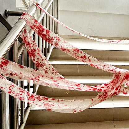 Hallowick 3m Bloody Cloth Strips for Halloween