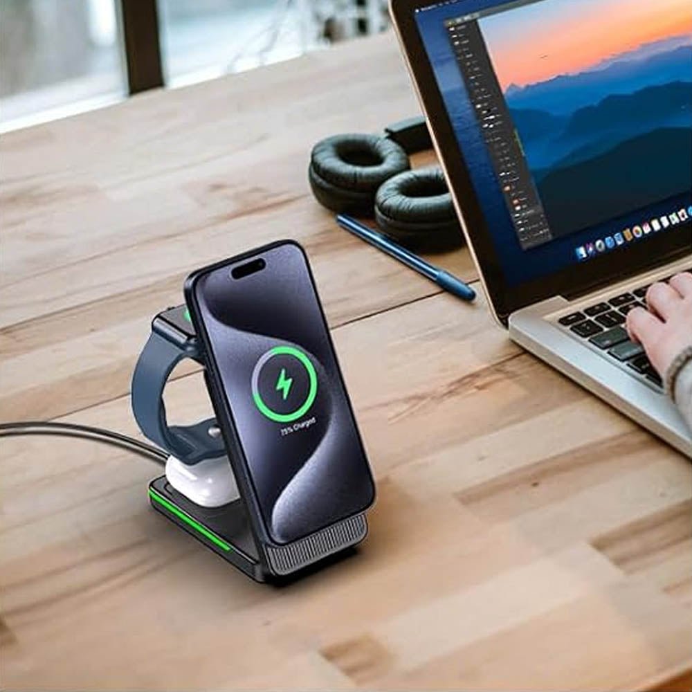 Zyflex 접이식 3 in 1 MagSafe 충전기 
