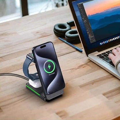Zyflex 접이식 3 in 1 MagSafe 충전기 